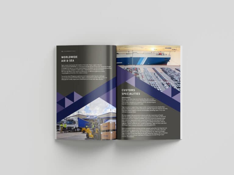 Logistics Company Brochure Design-brochure design company in Australia