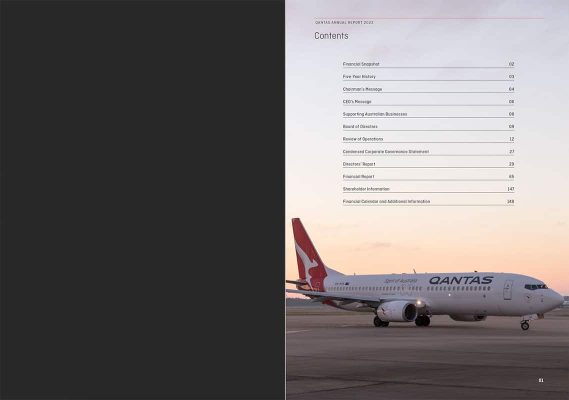 A Design Review Of The Qantas Annual Report. The Great and the Not So Great